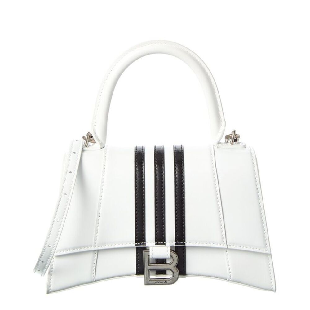 Balenciaga X Adidas Leather Shoulder Bag, White